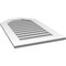 Ekena Millwork Octagonal Top Surface Mount PVC Gable Vent: Functional, w/ 3-1/2"W x 1"P Standard Frame, 22"W x 36"H GVPOT22X3601SF - alternate 2